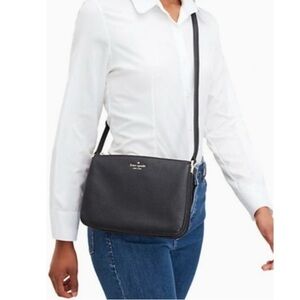 Kate Spade Pebble Leather Triple Gusset Crossbody